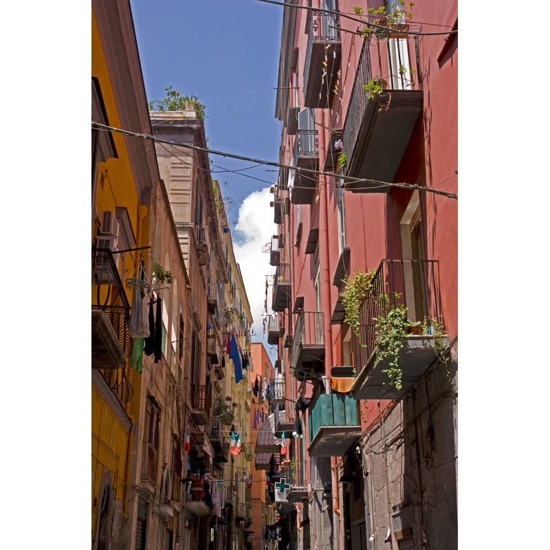 Alley In Naples - Wrapped Canvas Print, 46cm H x 30cm W