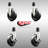 4 Piece Soft Rubber Caster Set