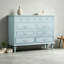 Meuble d'appoint moderne en bois massif et composite bleu outremer-134003417-134003413