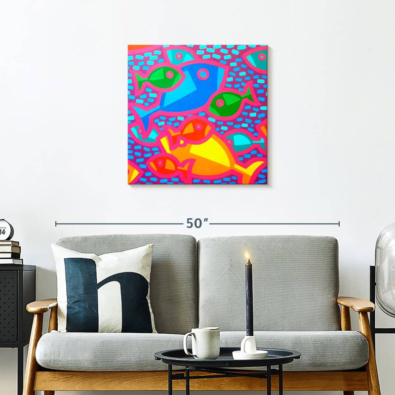 Funky Fish, 24" H x 24" W