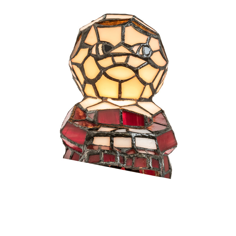 Meyda Tiffany & Stained Glass Table Lamp, Red