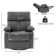 Velvet Recliner Chair,swivel Rocker Recliner,manual Swivel Chairs With Overstuffed Armsand Back,manual Ergonomic Rocking Recliner Chair For Small Living Room, Study, Rv