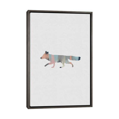 Pastel Fox - impression d'art graphique