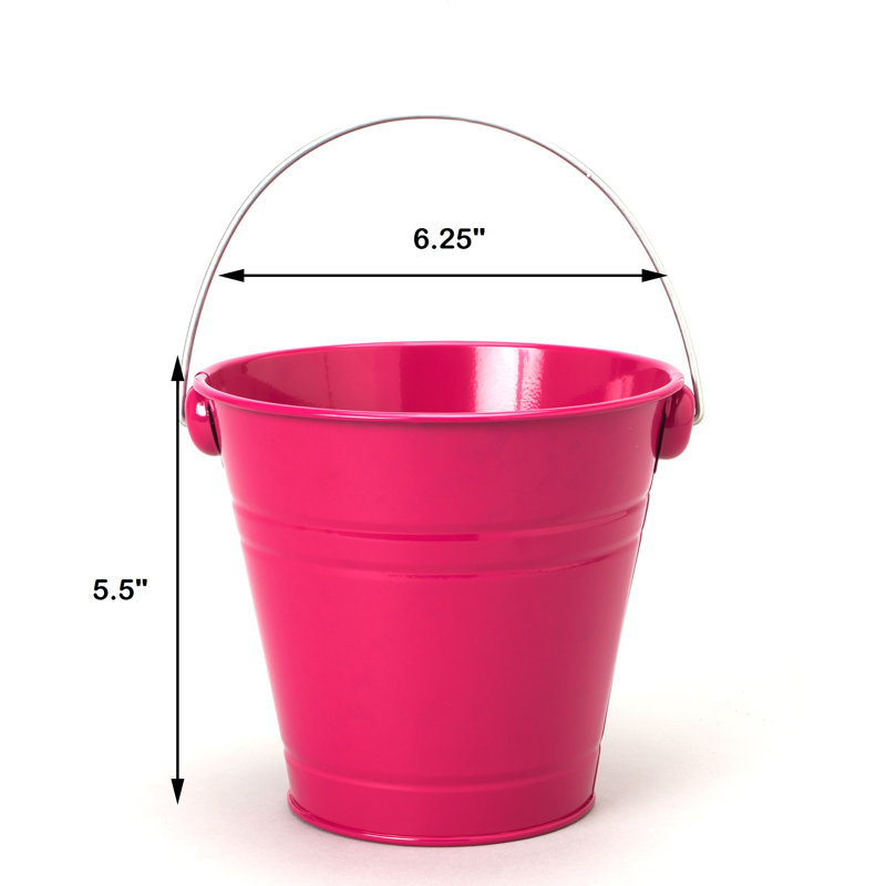Seau en métal, Fuchsia