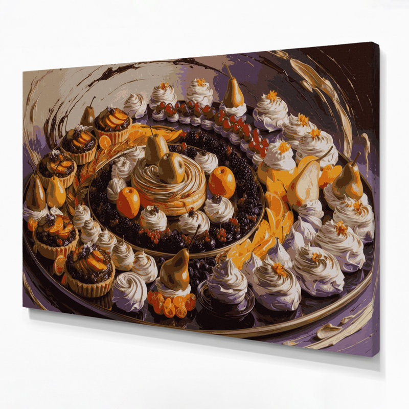 Art mural sur toile Desserts, H 12 po x l 18 po