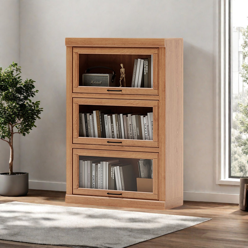 Une bibliothèque simple et stable, (3 tablettes) H 47,2 po x l 31,4 po x P 12,4 po, Brun