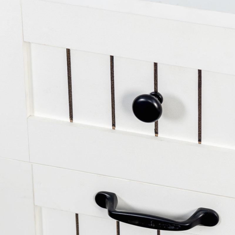 Armoire à linge avec 2 paniers à linge amovibles et 2 tiroirs