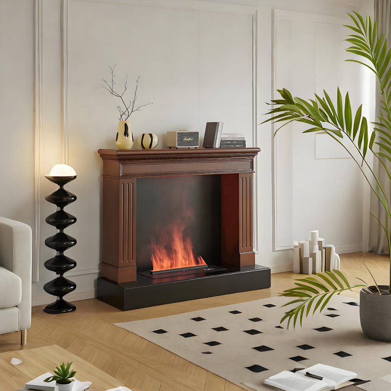 Humidificateur électrique pour cheminée 59,06 "Brown, Brun / Noir