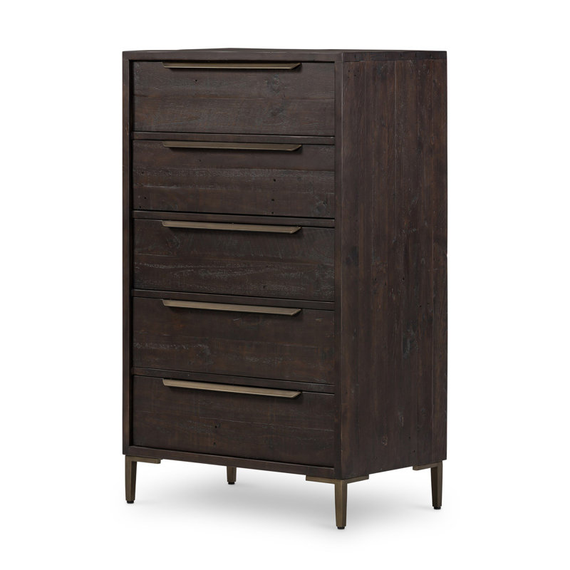 Wyeth 5 Drawer Dresser-Dark Carbon