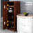 63" Freestanding Cabinet, Tan For Dining Room Pantry. 5 Shelving, 2 Adjustable, Enhances Appearance And Efficiency Pantry, Storage Cabinet. Beautifies