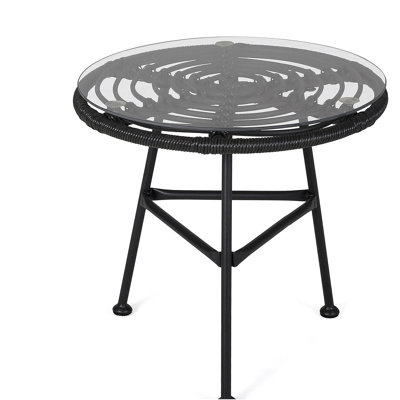 Table d'appoint en faux rotin Orlando