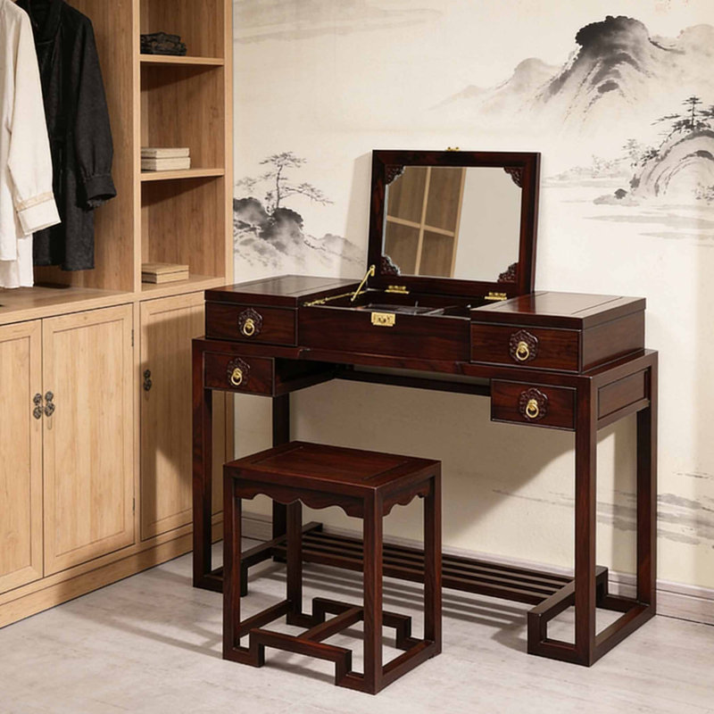 Chinese style retro dressing table