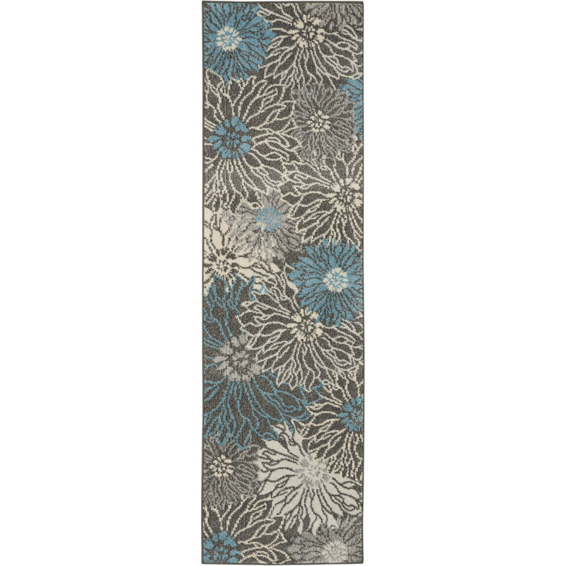 Floral Indoor Rug, Runner 2'2" x 7'6"