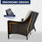 Wicker Outdoor Patio Sofa with Cushion-82691837