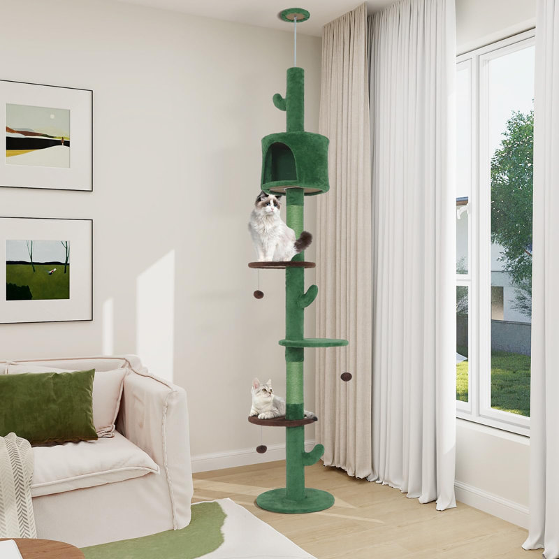 260cm H Cat Tree, Green