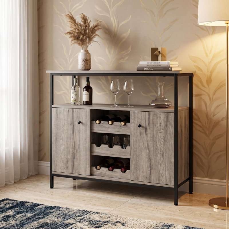 37.8 " W Sideboard, Gris