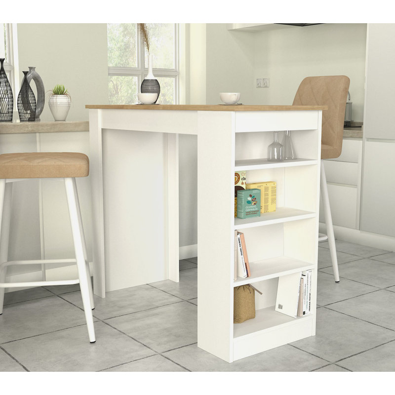 Alkmaar 120cm Bar Cabinet, White-Sapphire