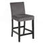 Tabouret de comptoir contemporain en velours avec garniture cloutée, ensemble de 2