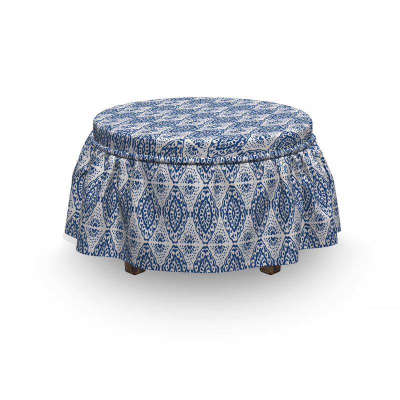 Housse pour ikat shibori bohémien repose-pieds