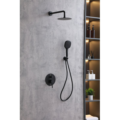 Système de douche complet à pression équilibrée avec valve brute George