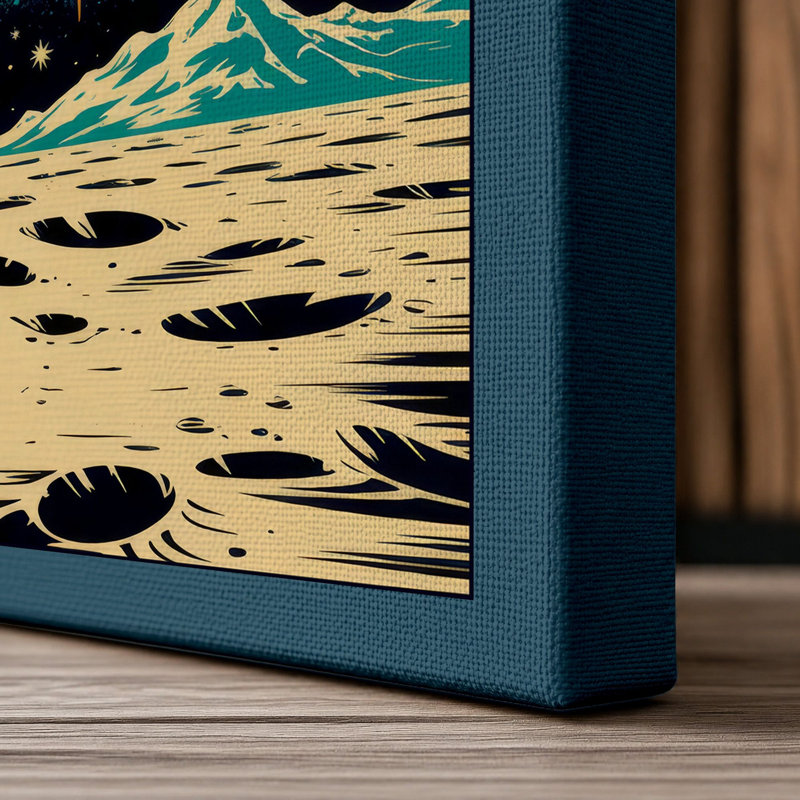 Print, 30x20 - 76.2 x 50.8 cm, Teal Border