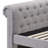 Justice Smoke Gray Fabric Daybed W/Trundle (Daybed)