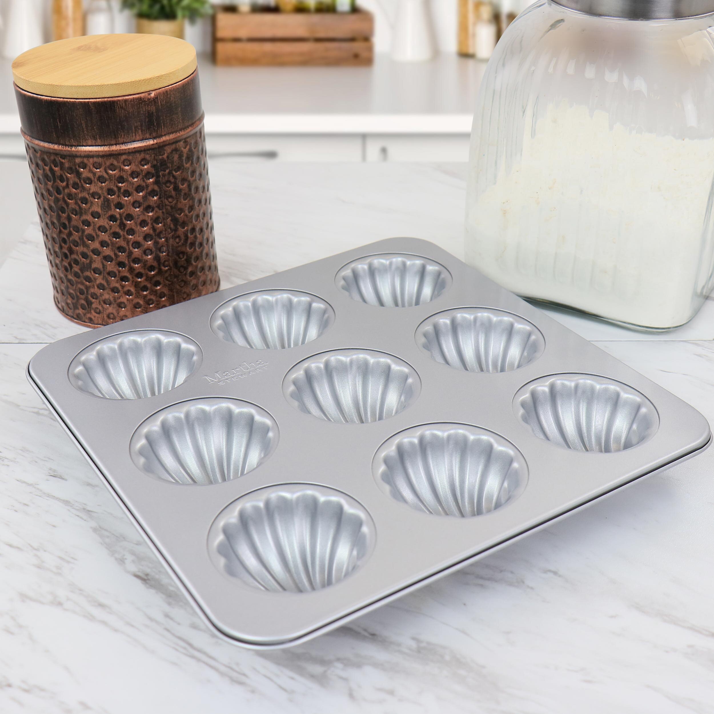 Martha Stewart 12-Cup Nonstick Carbon Steel Muffin Pan 