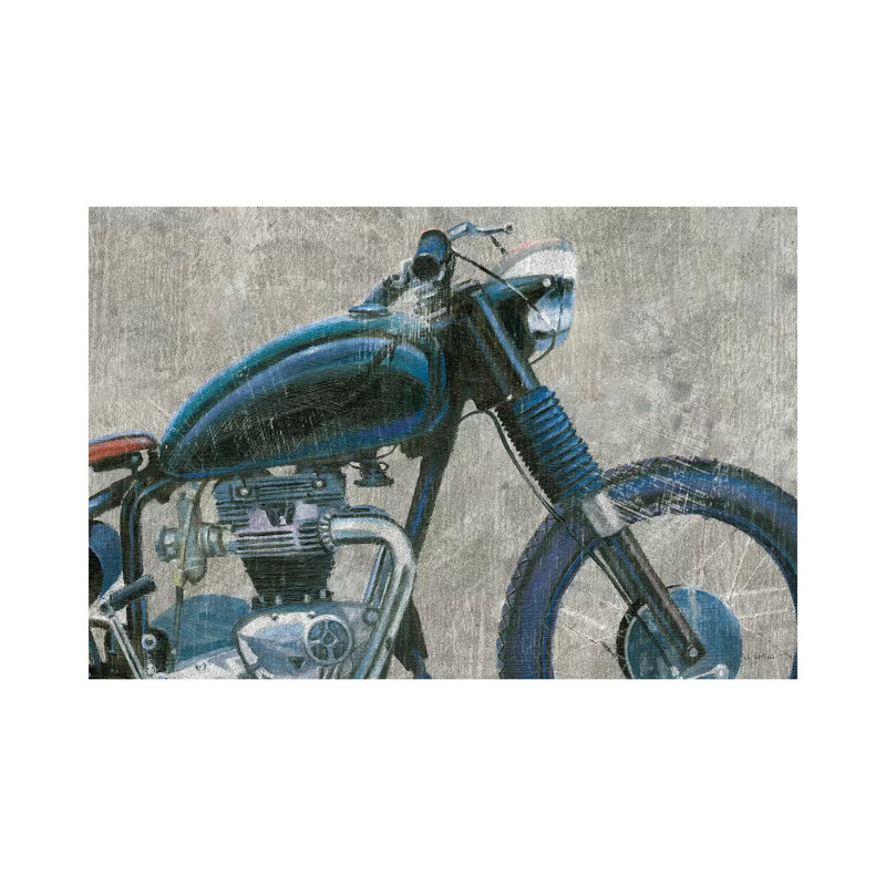 Lets Roll I Grunge Crop by James Wiens - 1 Piece Wrapped Canvas Wall Art, 30.48 cm H x 45.72 cm W