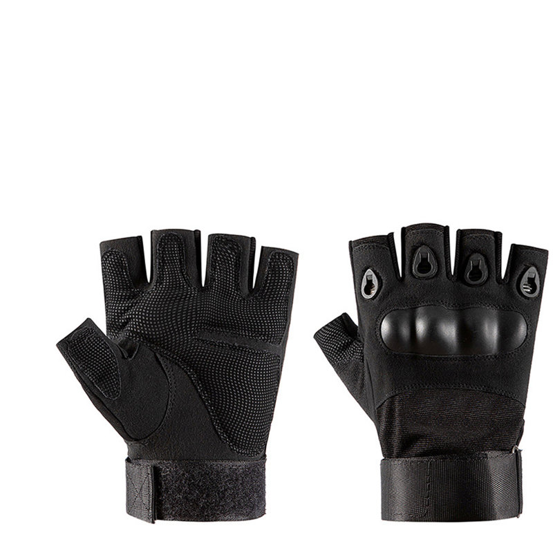 Gants demi-doigts d'entraînement noir