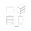 Table de chevet moderne beige