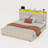 Ivy Bronx Velvet Upholstered Bed Frame With 4 Drawers, Power Outlets & LED Lights-260370458