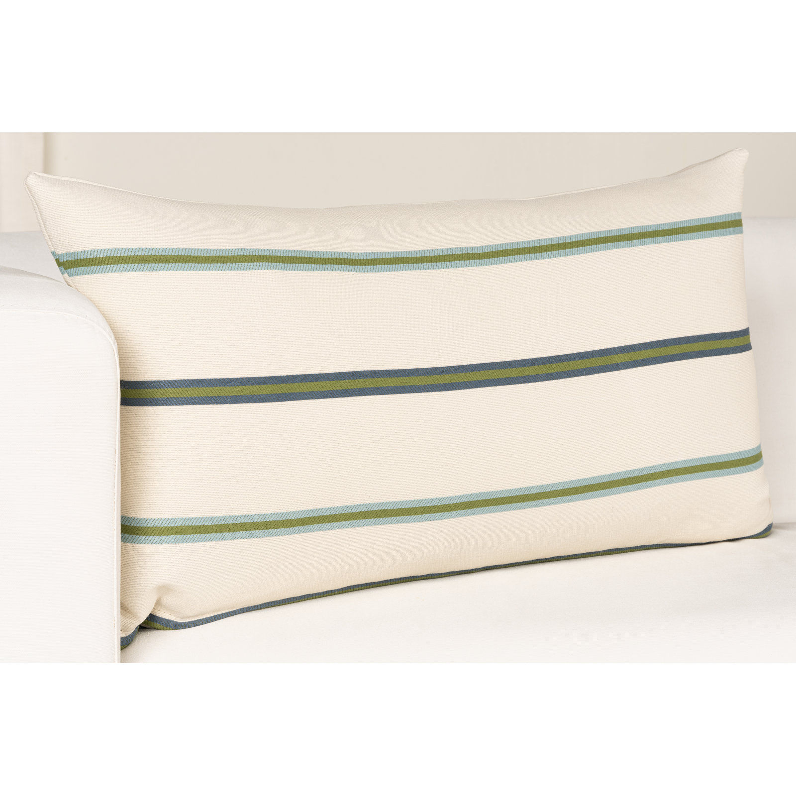 Maurine Throw Pillow, Blue, Rectangle 12"H x 21"W
