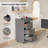 Wood Salon Trolley Cart With 4 Wheels-98847671
