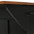 Farmhouse Kitchen Island With Storage, Sliding Barn Door & Metal Grid Side Door, Rolling Kitchen Island On 5 Wheels With Spice Rack, Glass Holders,island Table With Drop Leaf For Kitchen, Black-1670335481
