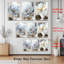 Tableau mural abstrait élégant à motif floral de pivoines (paquet de 3)-455184506