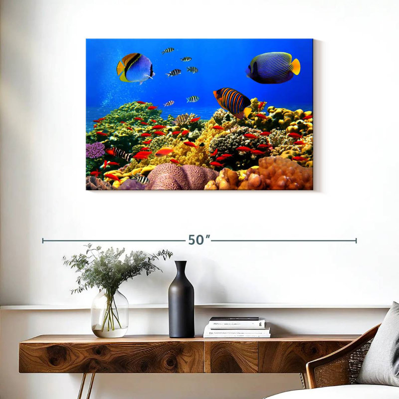 Aletra Dazzling Marine Life, 24" H x 36" W