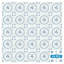 Carreau de mosaïque floral auto-adhésif en vinyle 6 po x 6 po