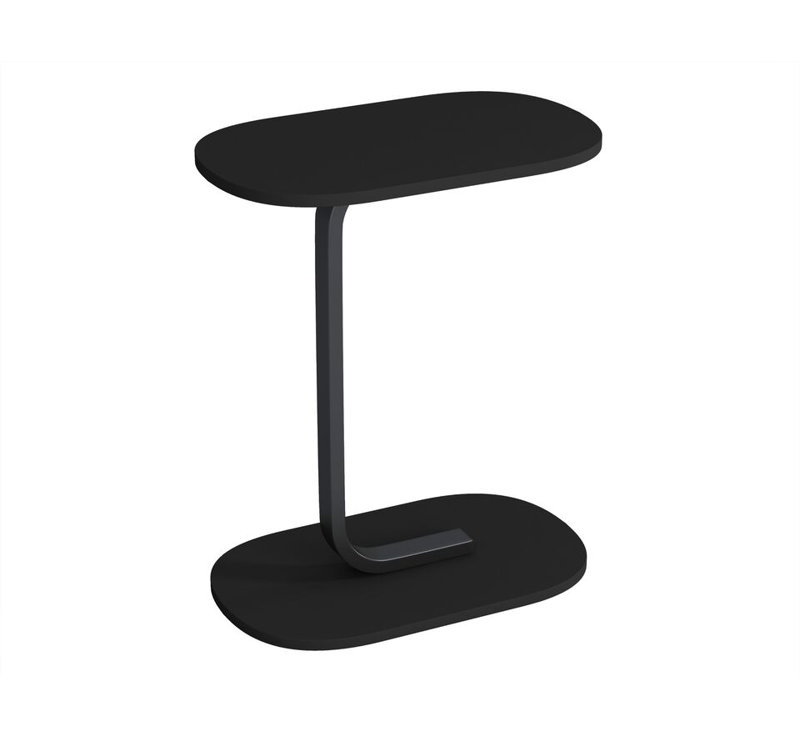 Darrett 30cm W Metal Bedside Table, Black