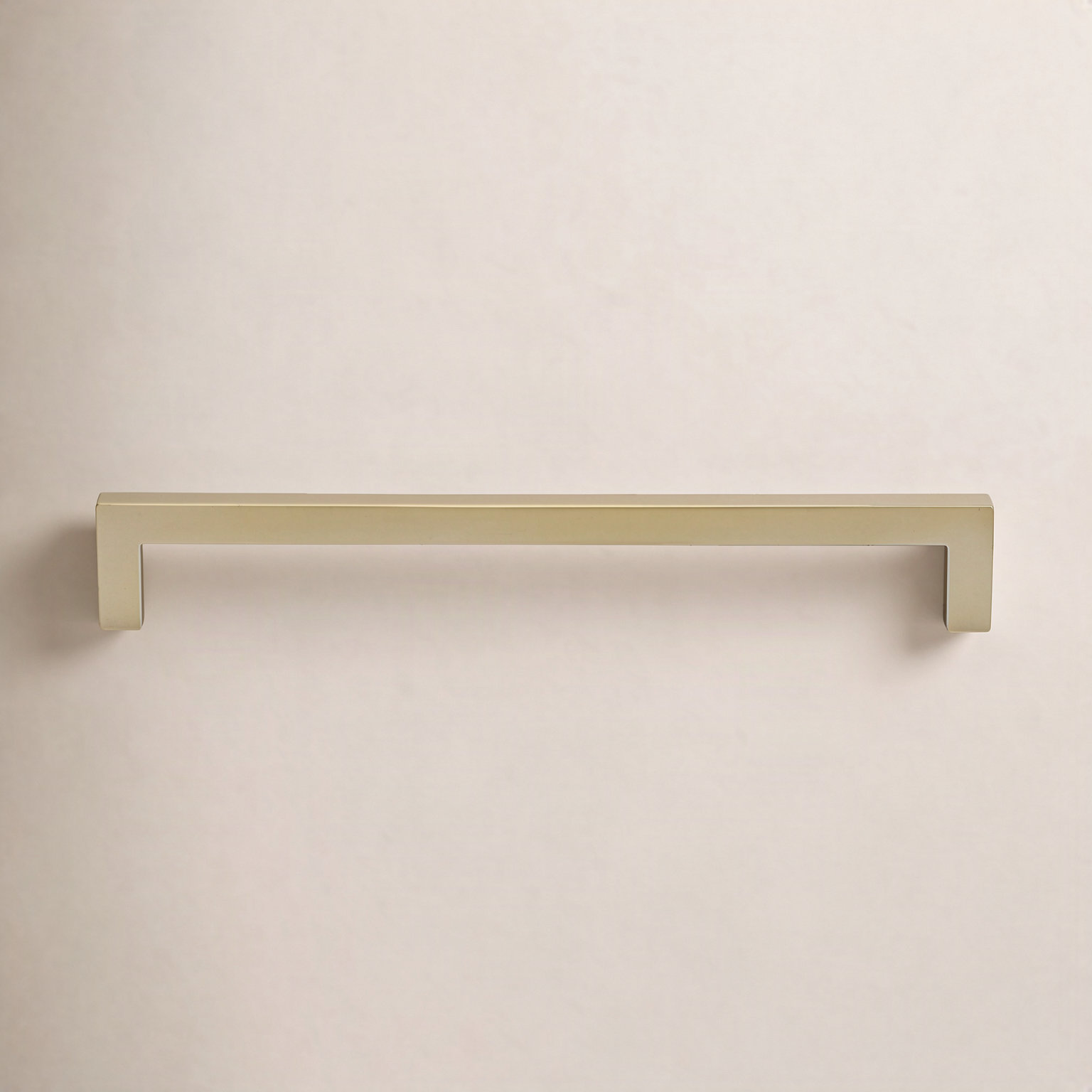 Kingston Solid Square Bar Cabinet Pull, Brass Gold, 8 3/4"