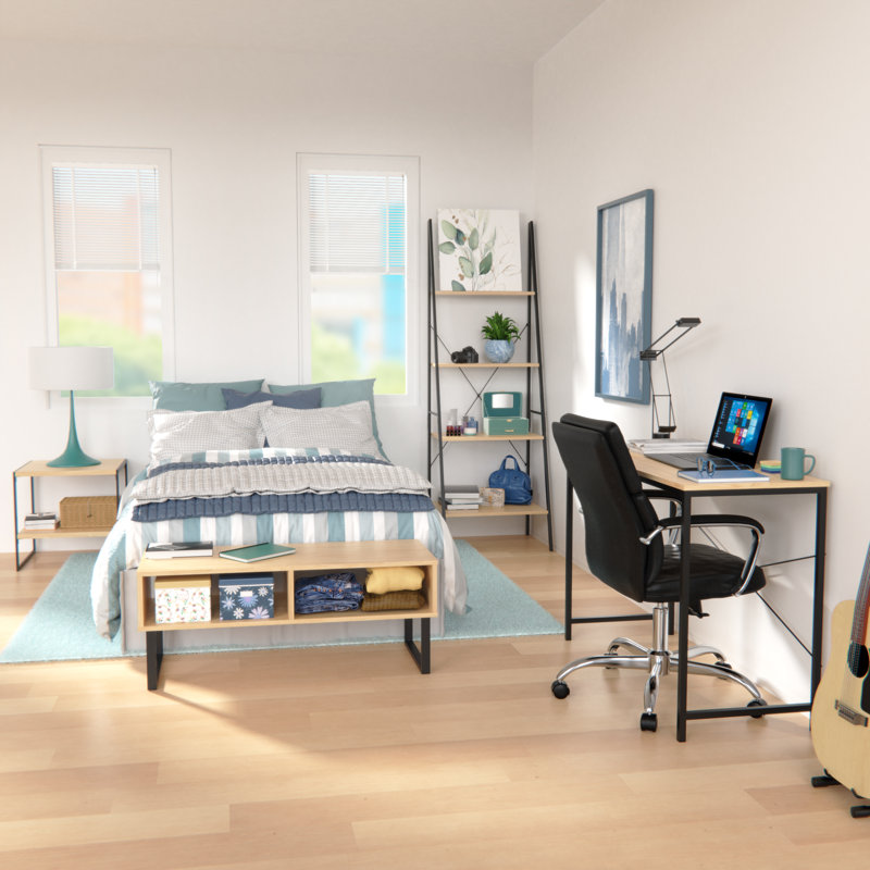Mixed Material Furniture Set, Natural