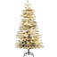 Arbre de Noël artificiel avec 990 branches et lumières DEL multicolores de 47,2 po de largeur
