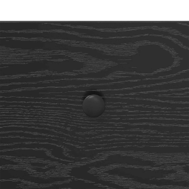 Console Table, 75cm H x 75cm W x 34.5cm D, Black Oak