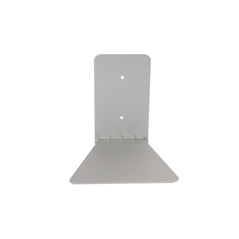 Minimalist Silver Steel Floating Wall Display Shelves, 3-Piece Set