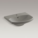 Cimarron® Vitreous China 23" Pedestal Bathroom Sink with Overflow