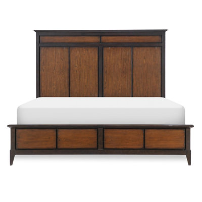Aquira Transitional Two-Tone Panel Bed