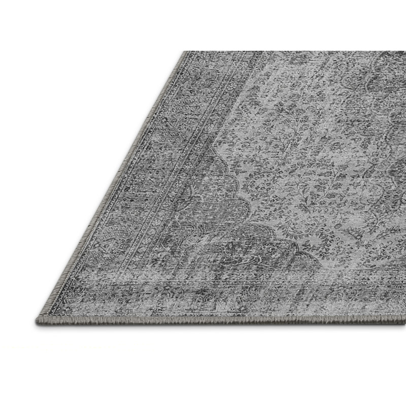 Garrit Performance Oriental Indoor Rug, Rectangle 6' x 9'