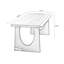 Bureau rectangulaire en bois massif noir-1429657123