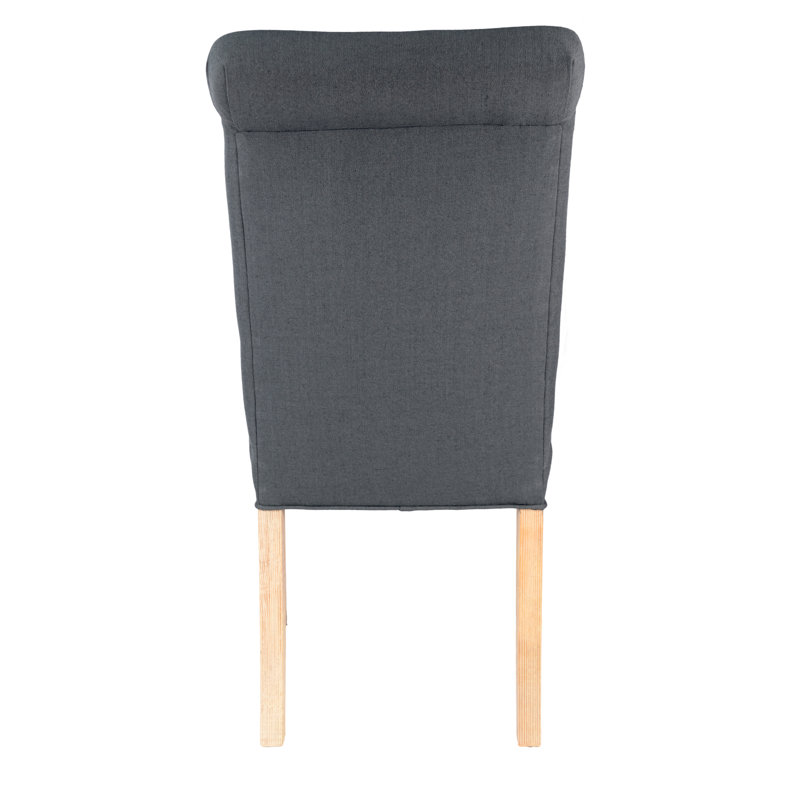 Chaise rembourrée, Gris anthracite