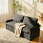 Somonia 80" Wide Down-filled Linen Sofa, 3-Seater Deep Seat for Small Spaces -Easy Assembly, Removable Washable Covers & Solid Wood Frame, Natural Fabric Pet Friendly, Quick Ship Wrinkle Resistant-1434234628