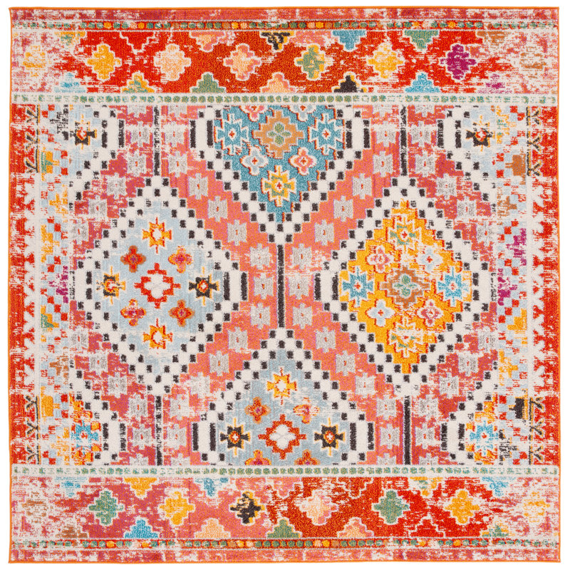 Madison Performance Southwestern Rug, Square 6'7"